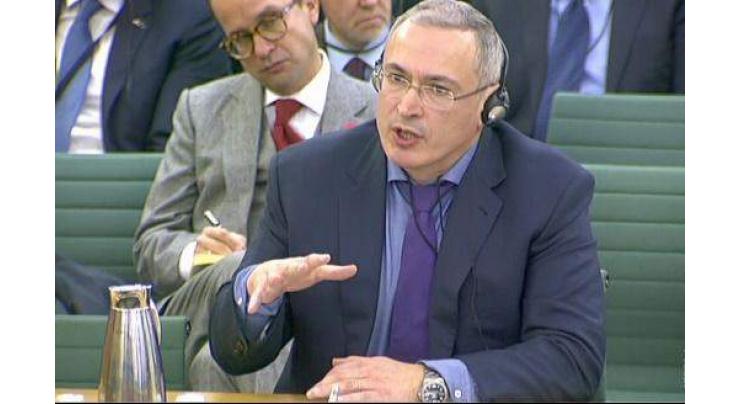 Khodorkovsky urges UK to sanction Russian elites 
