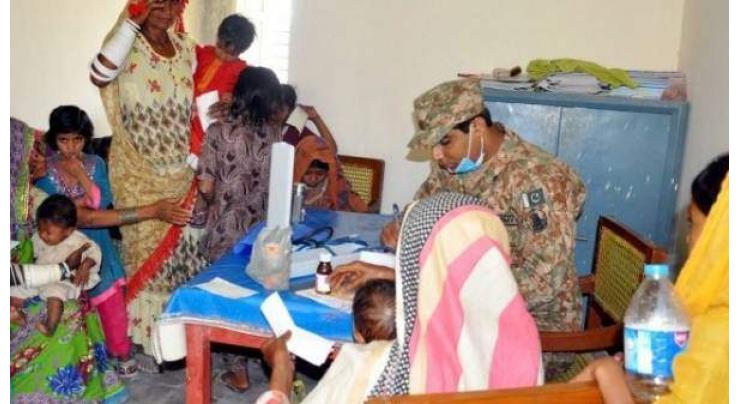 1228 patients provided treatment in a free medical camp near Mithi 