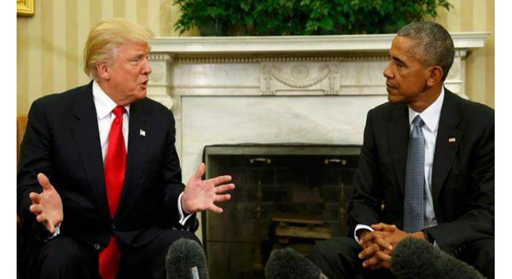 Obama hails 'excellent conversation' with Trump at White House 