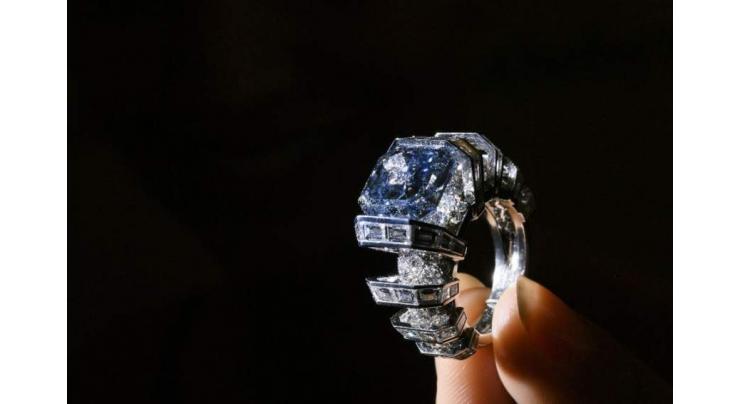 Rare blue diamond goes under hammer in Geneva for $17 million 
