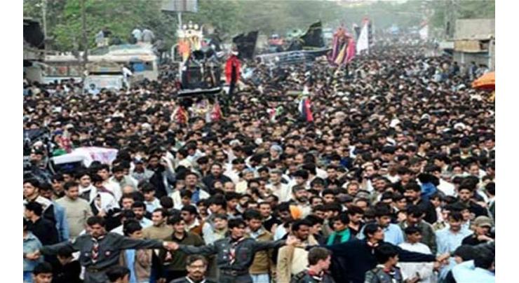 Security plans devised for Imam Hussain's (RA) Chelum processions 