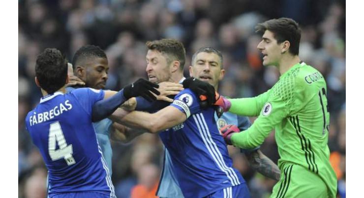 Football: Chelsea, Man City fined over melee 