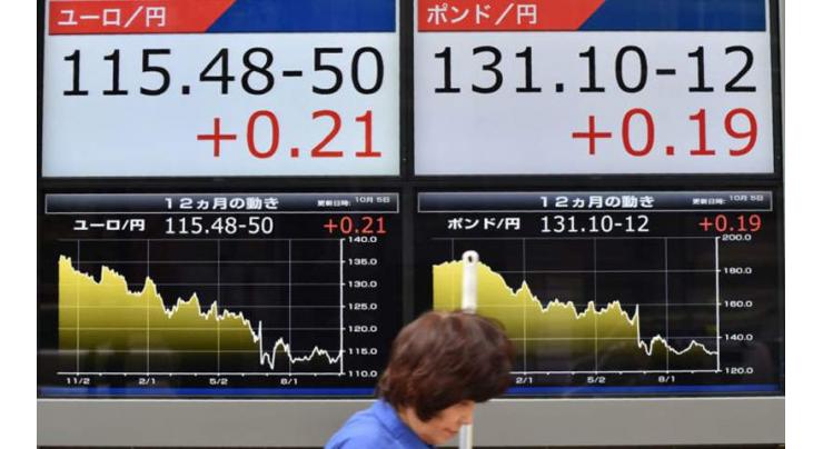 Tokyo stocks down at break ahead of Fed meeting 
