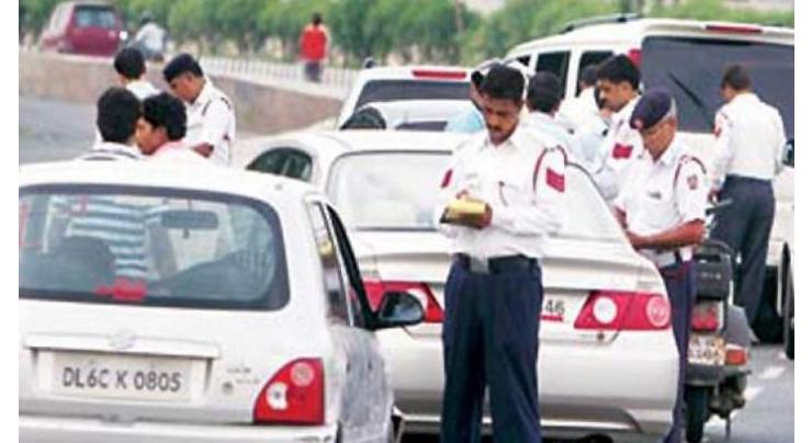 Three traffic policemen suspended 