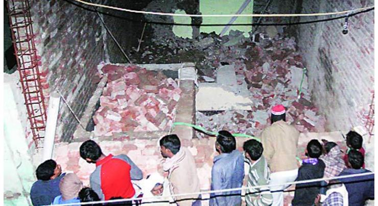 Two labourers killed as school wall collapses 
