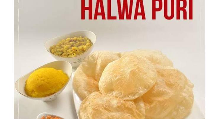 Traditional 'Halwa puri', most favorite breakfast in winter 