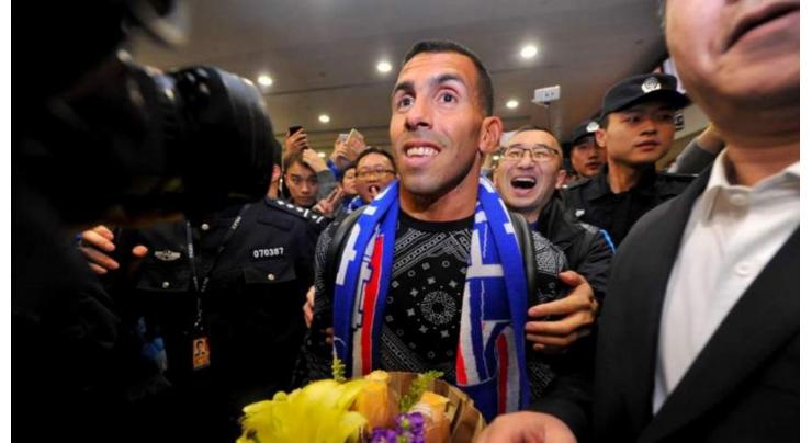 Football: Money man Tevez touches down in Shanghai 