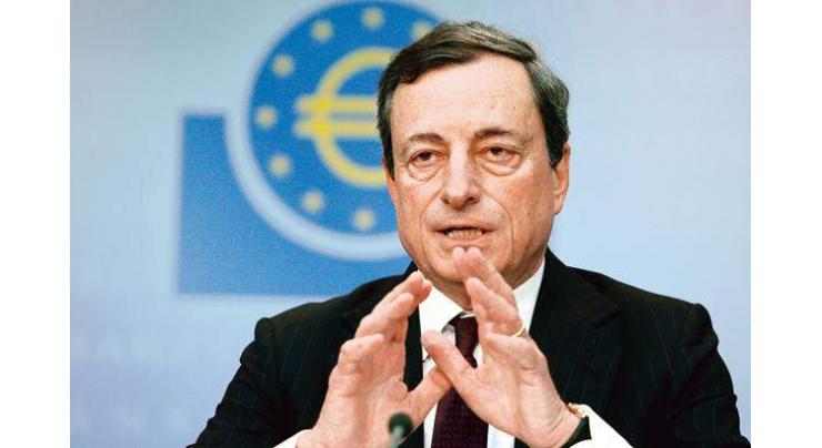  ECB's Draghi says time for stimulus exit will come, 'but we 