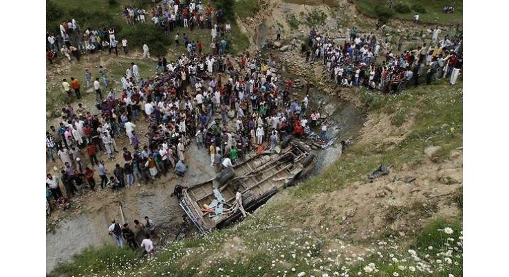 Six killed, one injured as car falls into gorge in AJK 