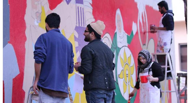 Wall painting by renowned cartoonist inaugurated at Lok Virsa 