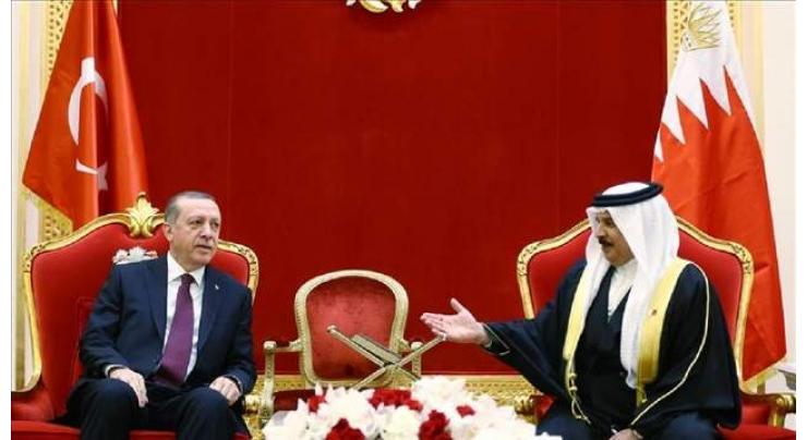 Turkish president, Bahrain's king look towards Turkey-Bahrain Business Forum in March 