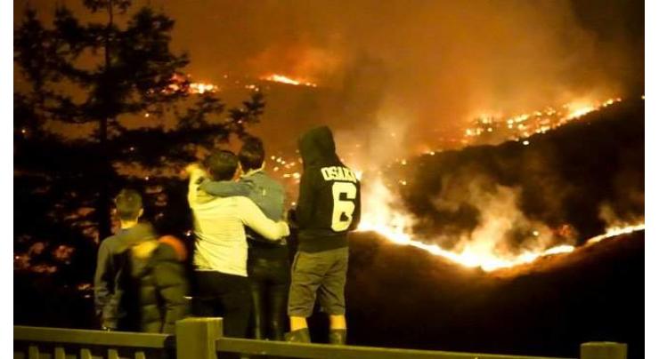 Wildfire razes homes in New Zealand 