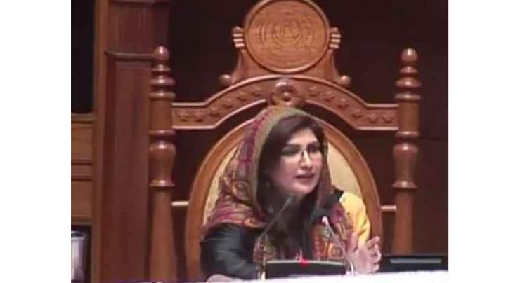 "Chamber" word creating problems these days: Acting Speaker Shehla Raza 