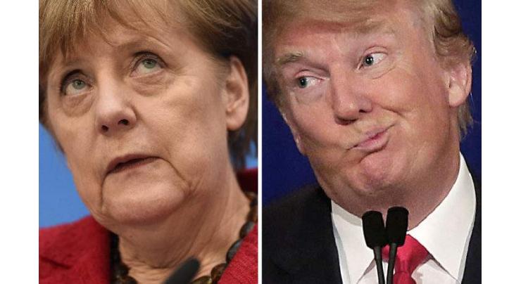  Trump welcomes Germany's Merkel to White House 
