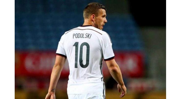 Podolski captains Germany on farewell against England 