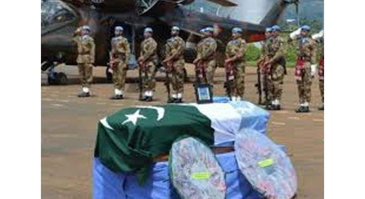 Five Pakistani peacekeepers honoured with UN medals posthumously 