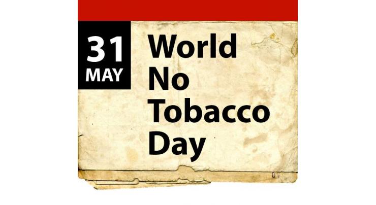 World No Tobacco day to be observe on May 31 