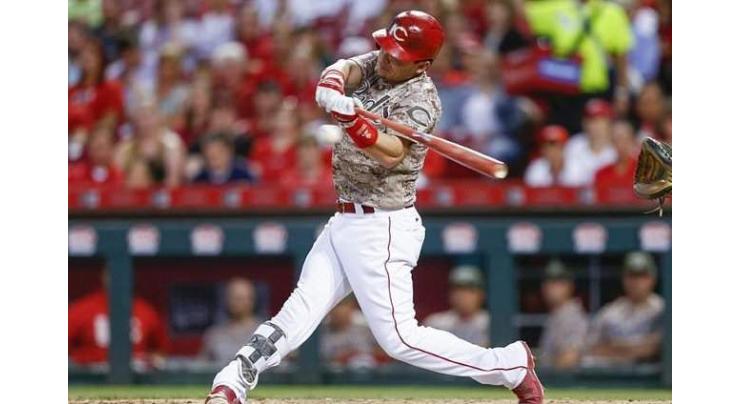 Reds' Gennett belts four homers in rare MLB feat 