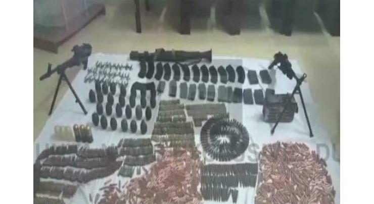 FC recovers large quantity of weapons from Khyber Agency 