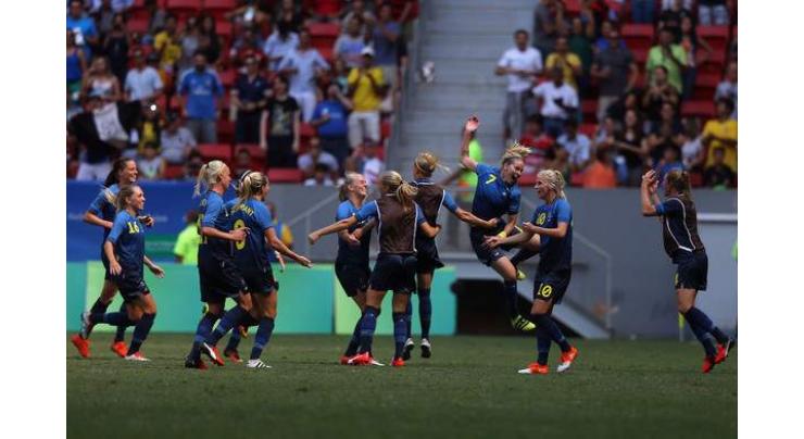 Football: Sweden sink Russia at women's Euro 