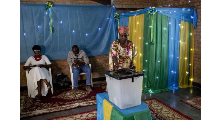 Kagame set for third-term win in Rwanda election 