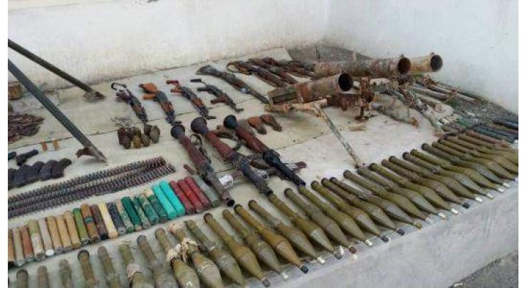 Huge cache of arms recovered from North Waziristan Agency 