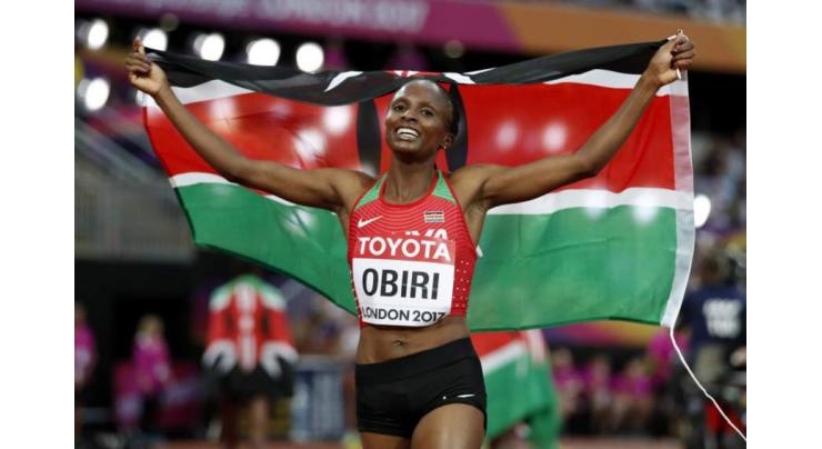 Athletics: Kenya's Obiri wins women's 5,000 metres title 