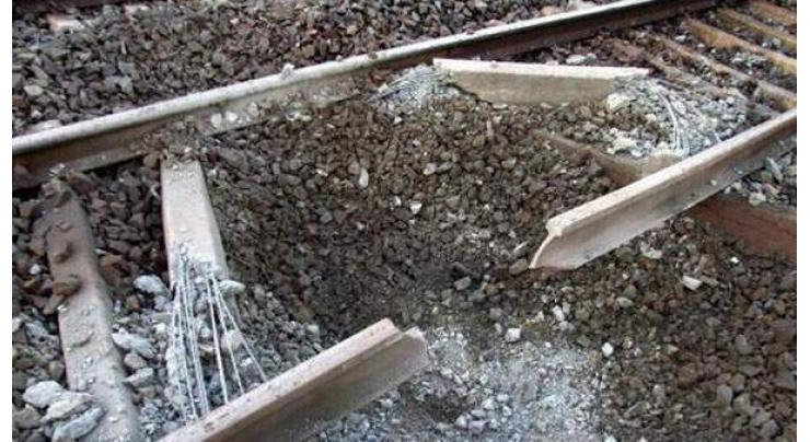 Blast damages railway track in Balochistan 