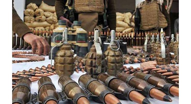 FC seizes huge quantity of arms, ammunition in Khyber Agency 