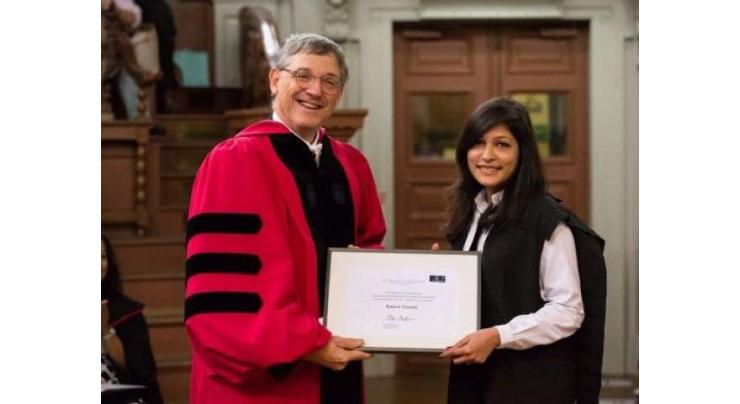 Pakistani student achieves highest honour at Oxford University 