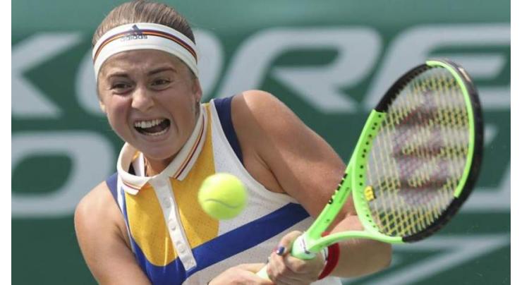 Tennis: Ostapenko storms to Korea Open semifinals 