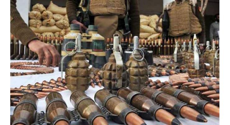 Cache of arms, ammunition recovered from Khyber Agency 