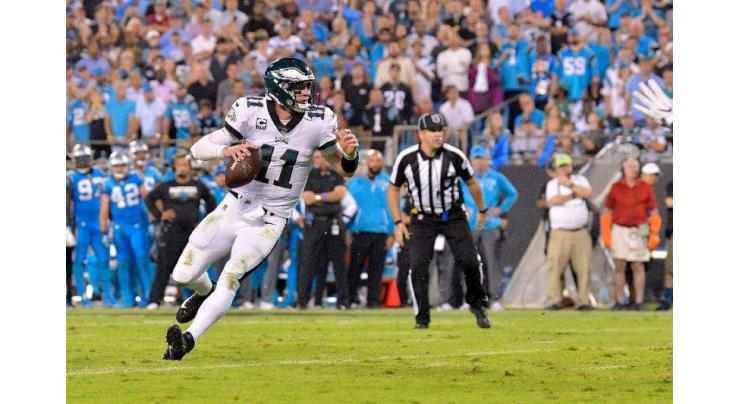 NFL: Eagles stop Panthers in matchup of first place teams 