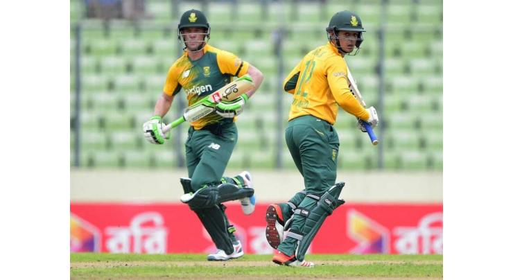 Cricket: South Africa bat against Bangladesh in 1st T20 