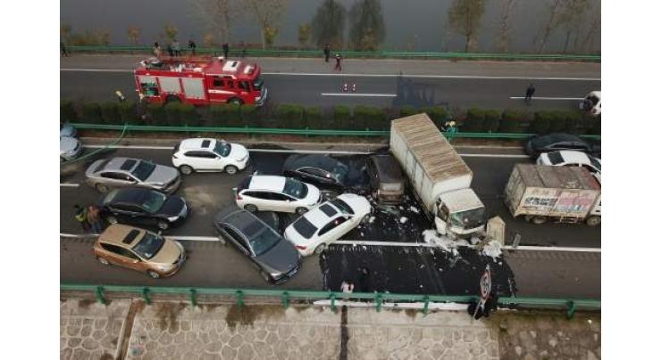 Horrific highway pile-up kills 18 in China 