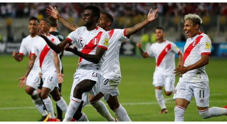 Football: Peru beats New Zealand 2-0, reaches first World Cup since 1982 