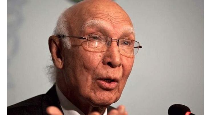 Pak-China ties have become model of state-to-state relations: Sartaj 