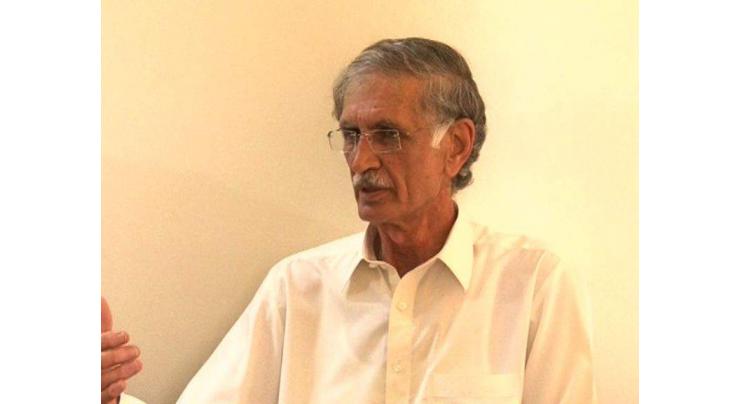 KP CM gives away compensation cheques to heirs of dengue victims 