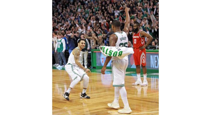 NBA: Celtics erase 26-point deficit to shock Rockets 