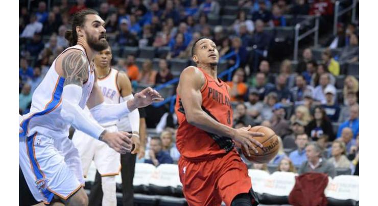 NBA: Trail Blazers silence Thunder while Heat edge Raptors 