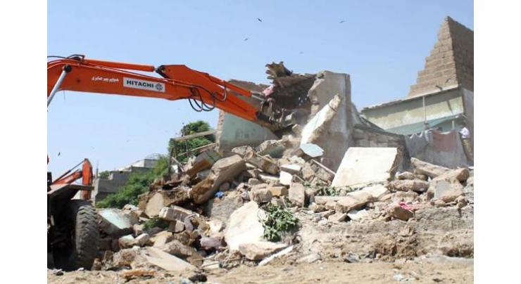 Encroachments removed in Sukkur 