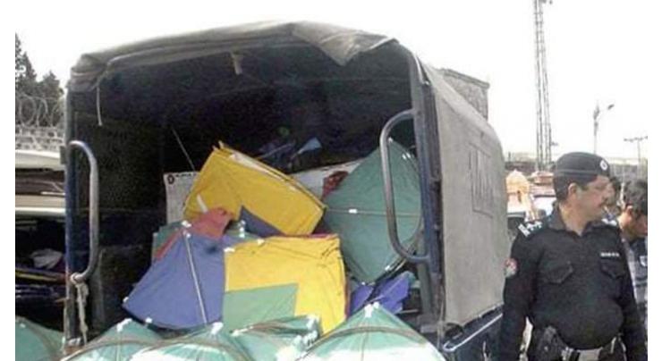 Rawapindi Police continue crackdown against kite sellers 