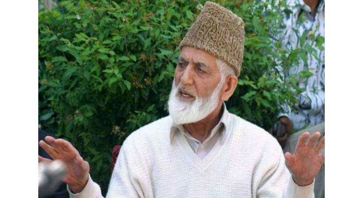The Chairman of All Parties Hurriyat Conference, Syed Ali Gilani concerned about detainees' deteriorating health 