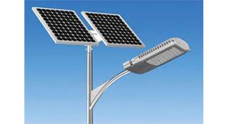 Solar light system inaugurated in Shiringal 