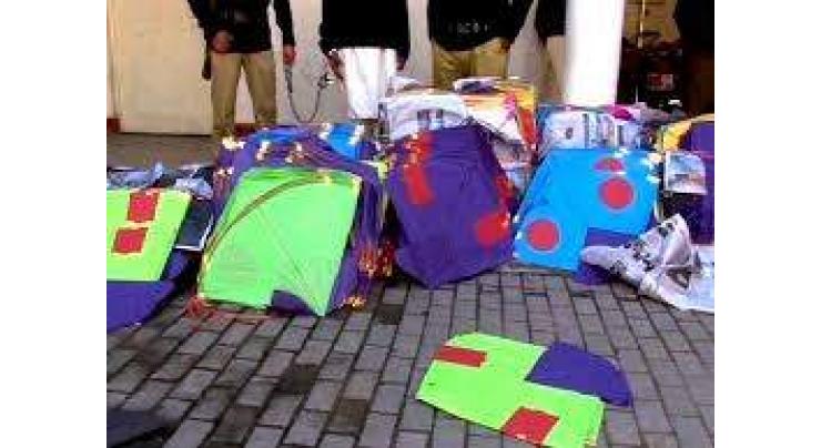 28 lawbreakers including seven kite sellers rounded up from Rawalpindi