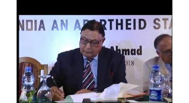 Book titled "India an Apartheid State" launched: Dr Junaid Ahmad
