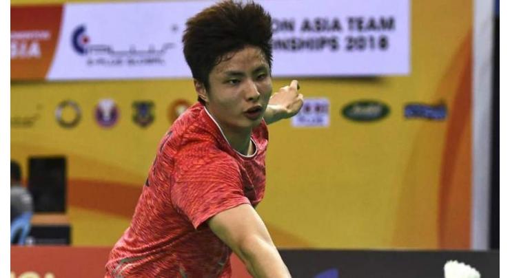 Shi sets up all-Chinese All England badminton final
