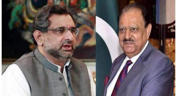 President Mamnoon Hussain, Prime Minister Shahid Khaqan Abbasi felicitate Chinese leaders on their re-election
