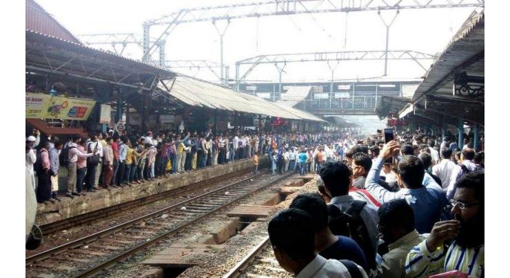 Protest brings train services in Mumbai to halt
