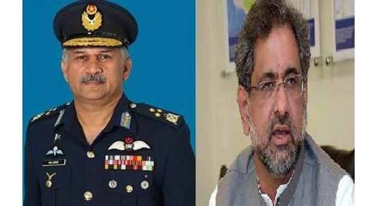 Chief of the Air Staff Air Chief Marshal Mujahid Anwar Khan called on Prime Minister Shahid Khaqan Abbasi 